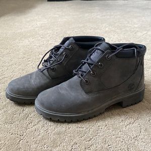 Gray Timberland Boots